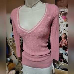 Rabbit Hair Abercrombie Pink Sweater